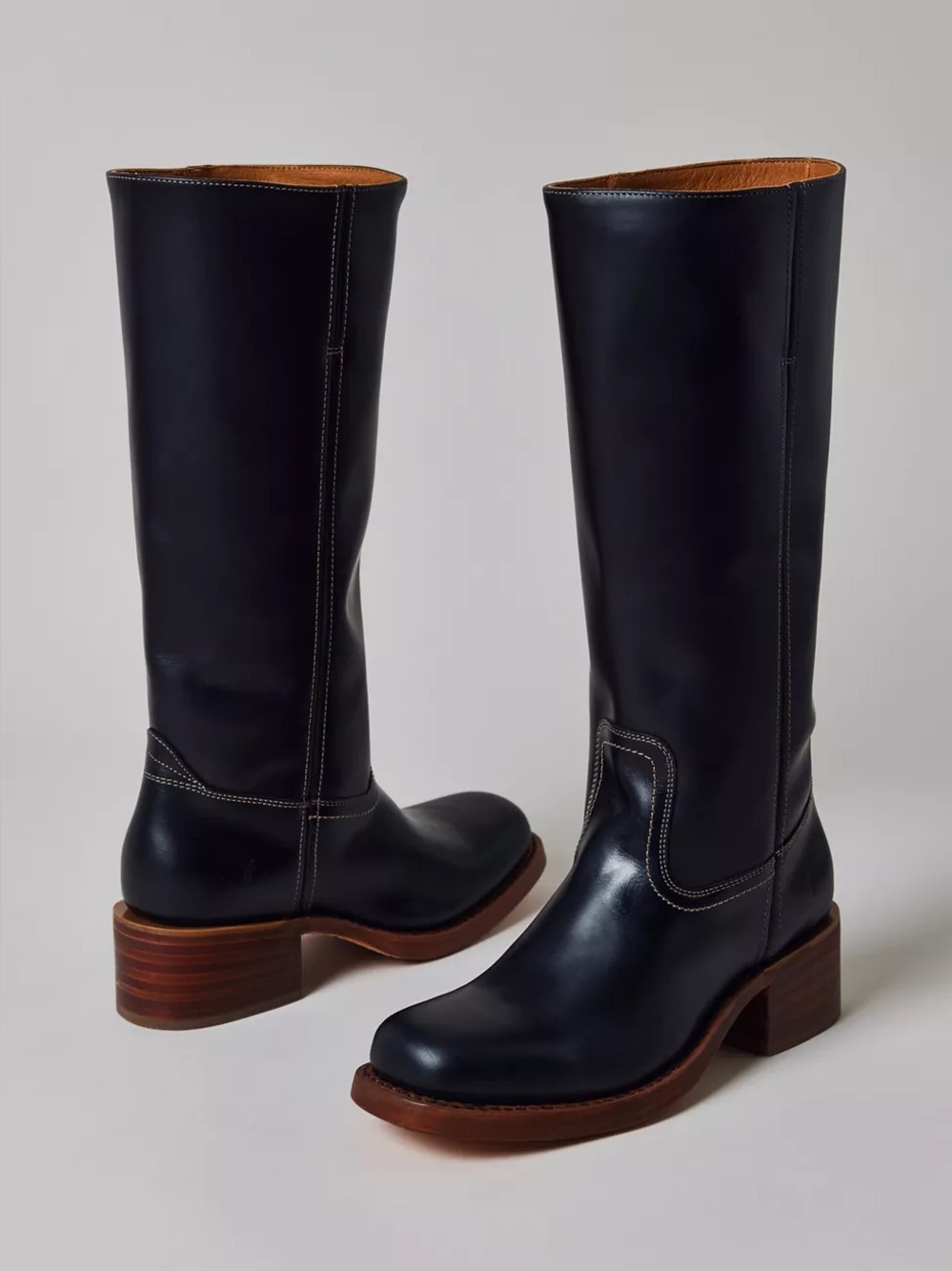 New Frye Campus 14L Tall Boots Black